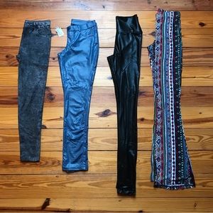 Pants Bundle Members Only Anama Jeggings Mona B. Black Blue Multi , NWT, S